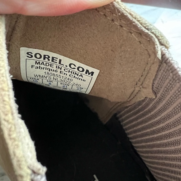 EUC Sorel Bootie Size 10 Women’s Joan of Arc Ash Brown - Picture 7 of 7